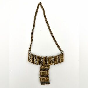 Vintage-Inspired Bronze Necklace